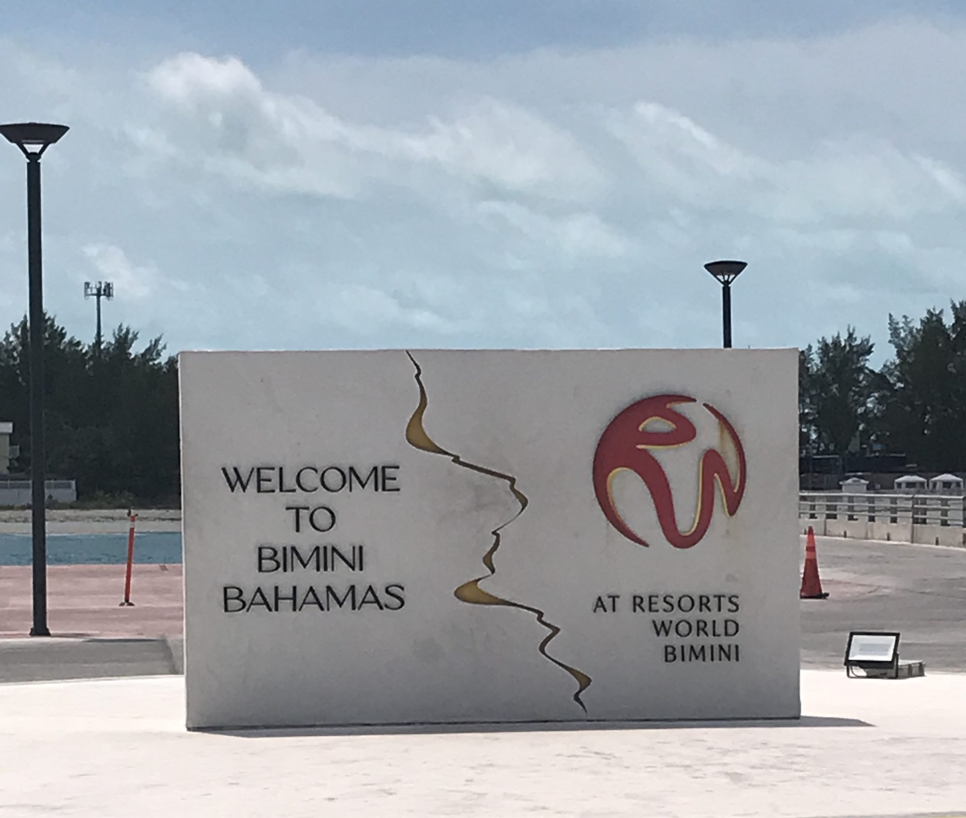 Welcome to Bimini Bahamas sign